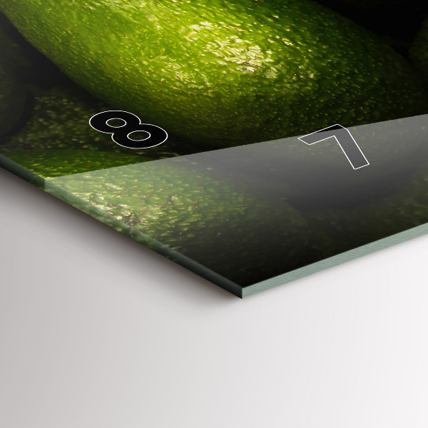Horizontal wall clock Avocado