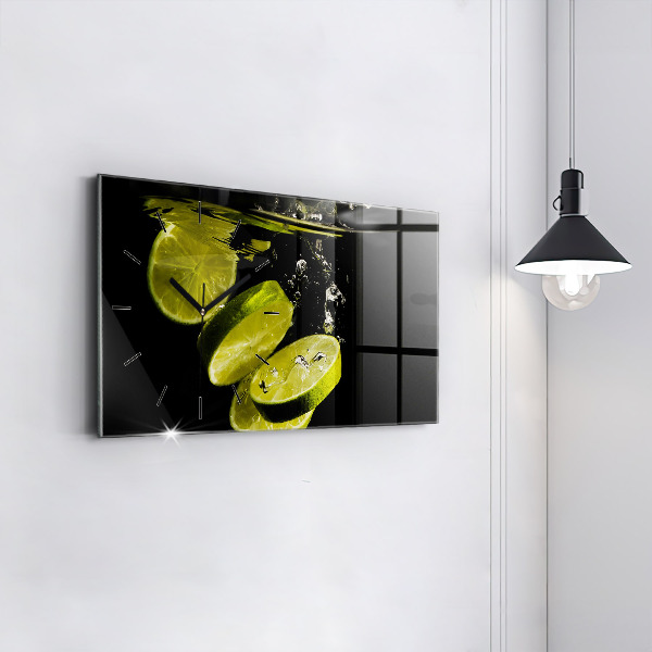 Horizontal wall clock Limes