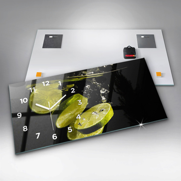Horizontal wall clock Limes