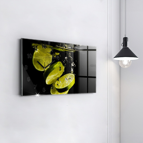 Horizontal wall clock Limes