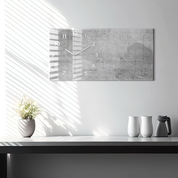 Horizontal wall clock Raw wall