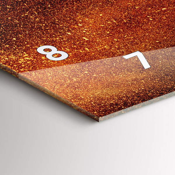 Horizontal wall clock Chili peppers