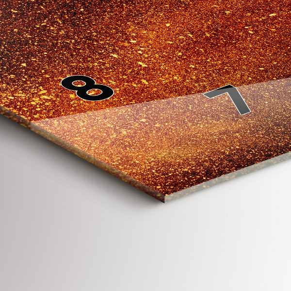 Horizontal wall clock Chili peppers