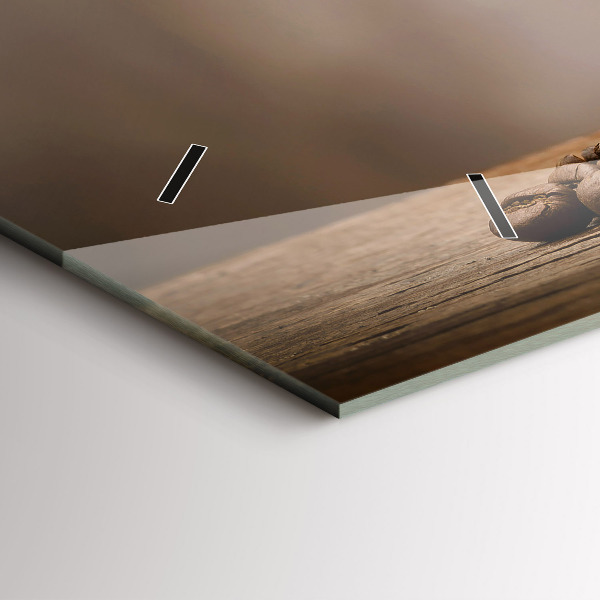 Horizontal wall clock A cup of coffee