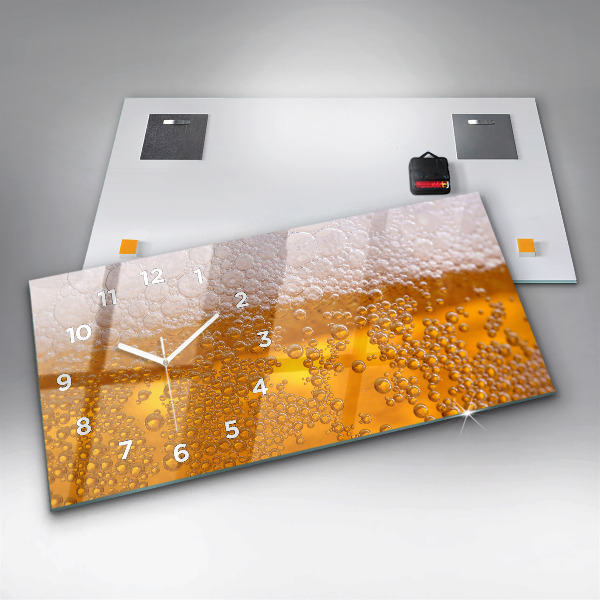 Horizontal wall clock Beer