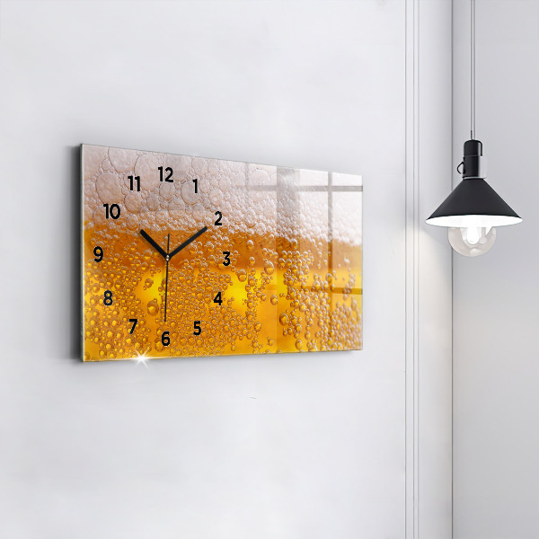 Horizontal wall clock Beer