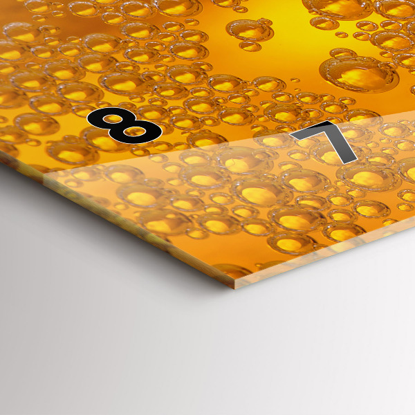 Horizontal wall clock Beer