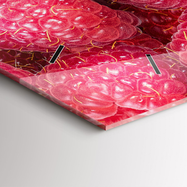 Horizontal wall clock Blueberries and raspberries