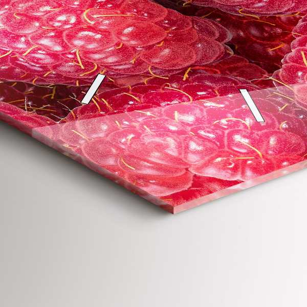 Horizontal wall clock Blueberries and raspberries