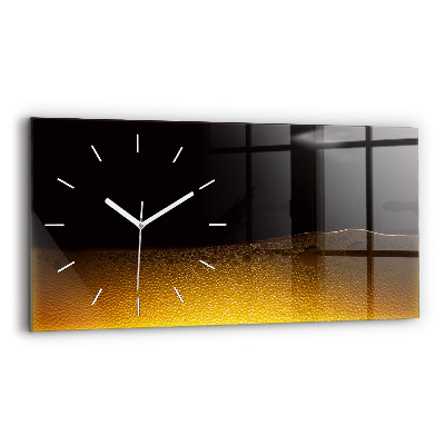 Horizontal wall clock Orange juice