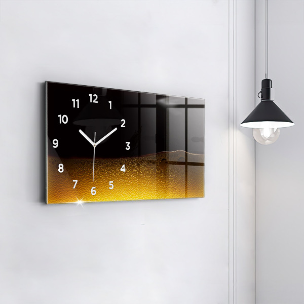 Horizontal wall clock Orange juice