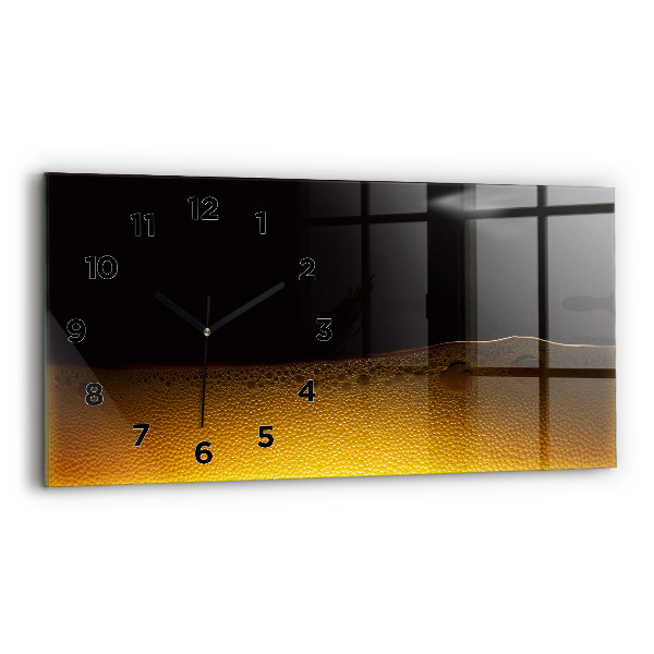 Horizontal wall clock Orange juice