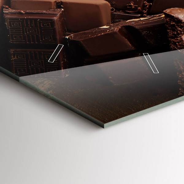 Horizontal wall clock Chocolate bars