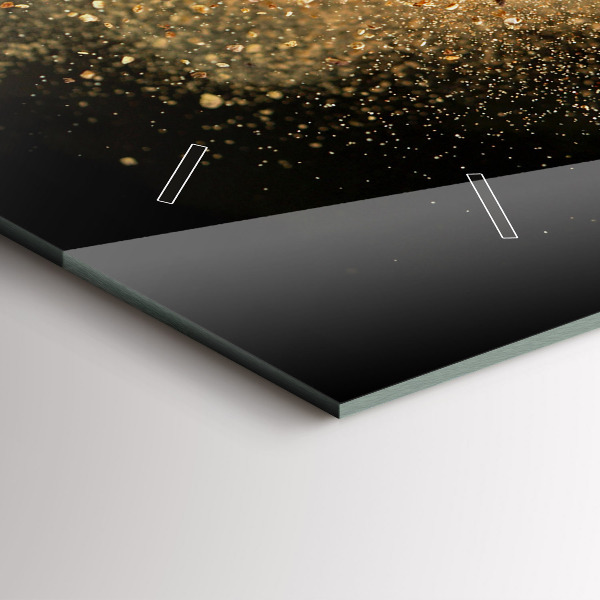 Horizontal wall clock Spices scattered