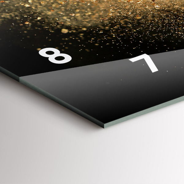 Horizontal wall clock Spices scattered