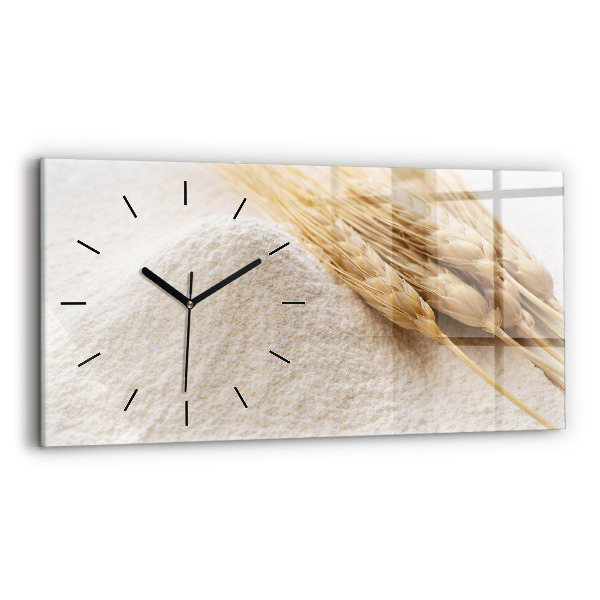 Horizontal wall clock Flour