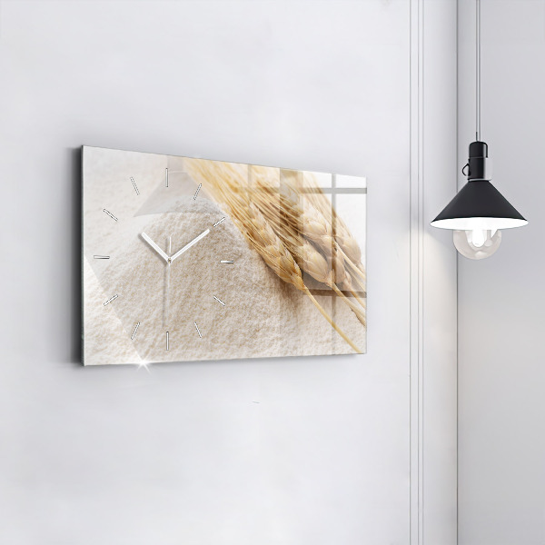Horizontal wall clock Flour