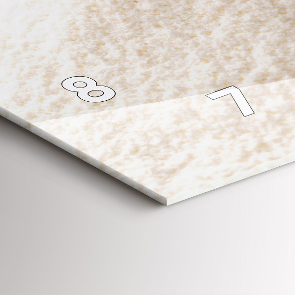 Horizontal wall clock Flour