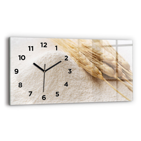 Horizontal wall clock Flour