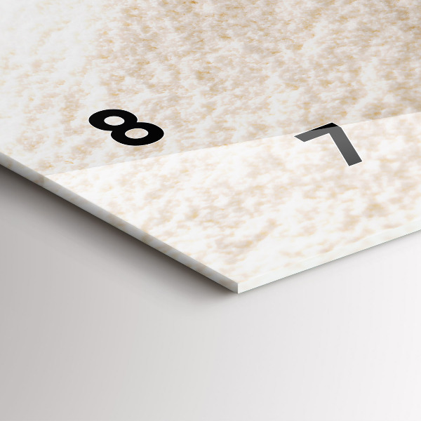 Horizontal wall clock Flour