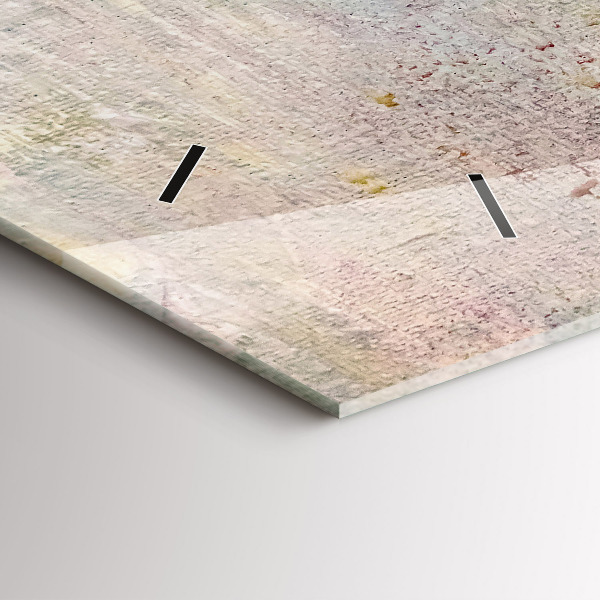 Horizontal wall clock Painted abstraction