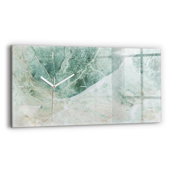 Horizontal wall clock Marble Stone Texture