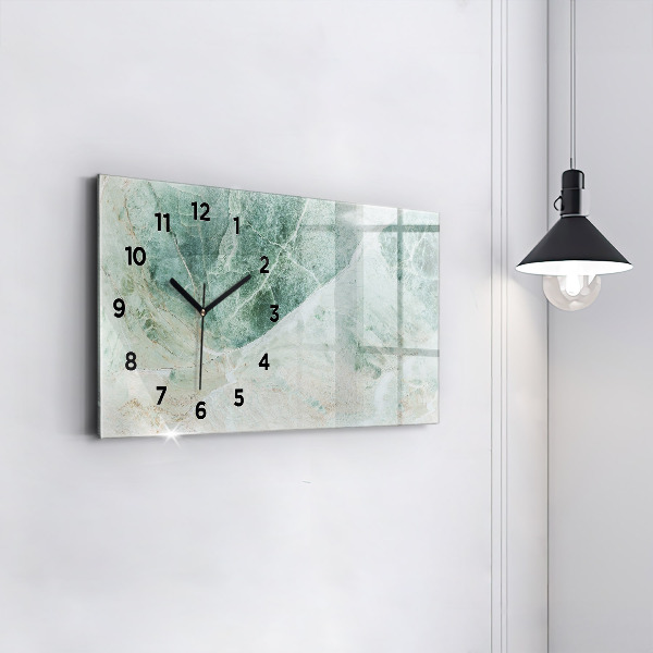 Horizontal wall clock Marble Stone Texture