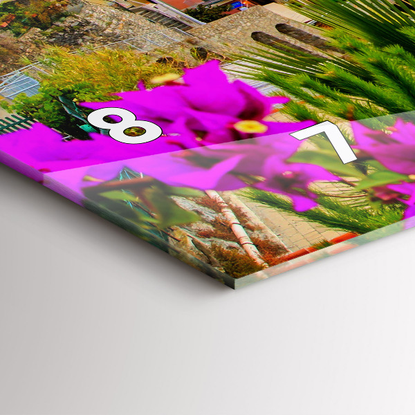 Horizontal wall clock Cinque Terre Coast