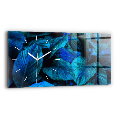 Horizontal wall clock Tropical nature