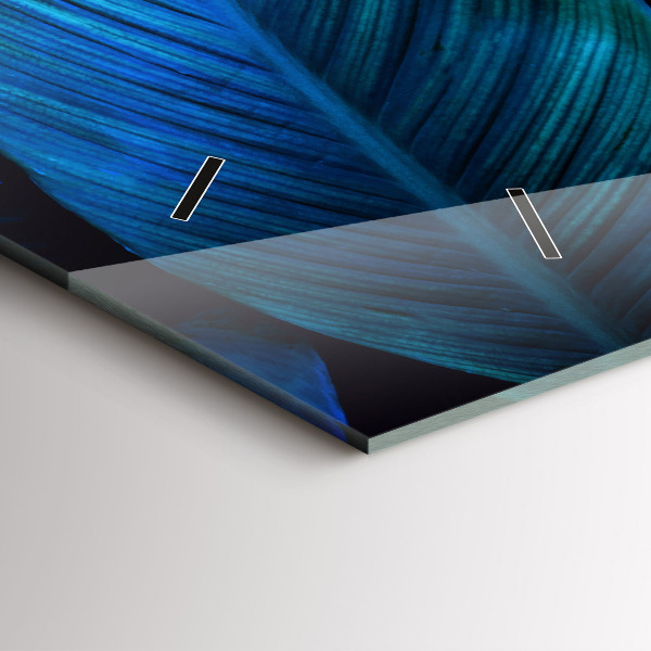 Horizontal wall clock Tropical nature