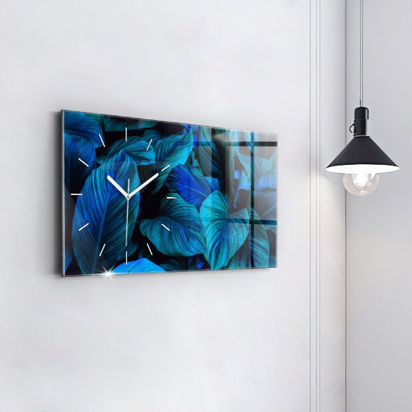 Horizontal wall clock Tropical nature