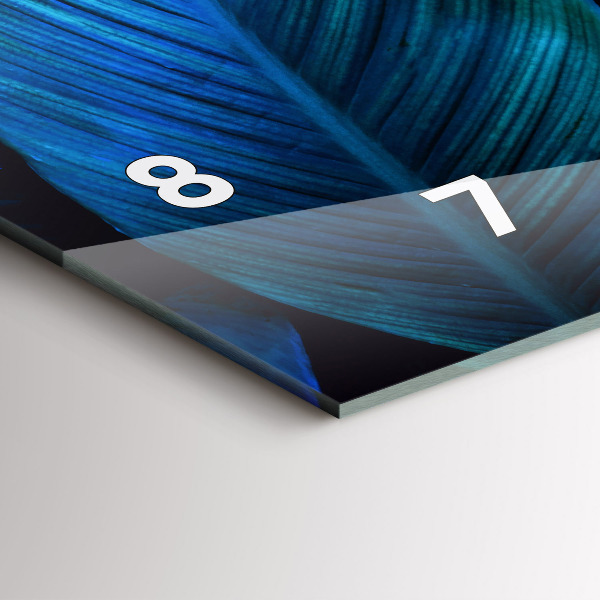 Horizontal wall clock Tropical nature