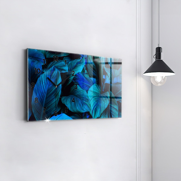 Horizontal wall clock Tropical nature