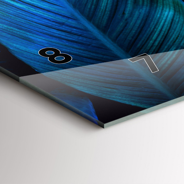 Horizontal wall clock Tropical nature