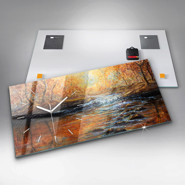 Horizontal wall clock Artistic art