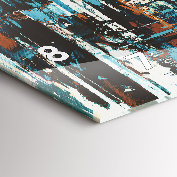 Horizontal wall clock Street Art