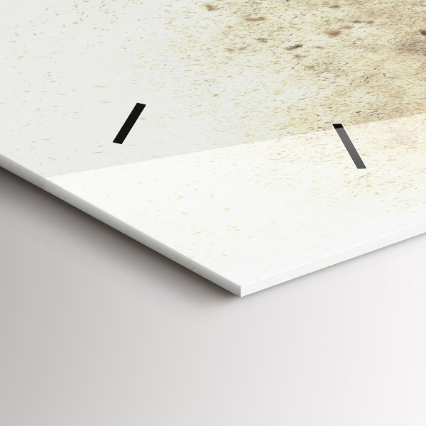 Horizontal wall clock Abstract people sand