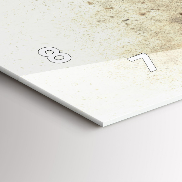 Horizontal wall clock Abstract people sand