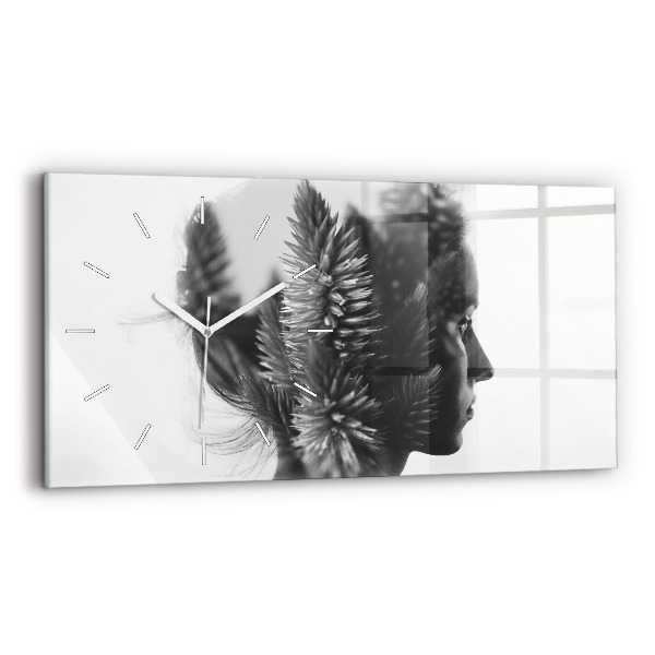 Horizontal wall clock Human Thought Sensitivity