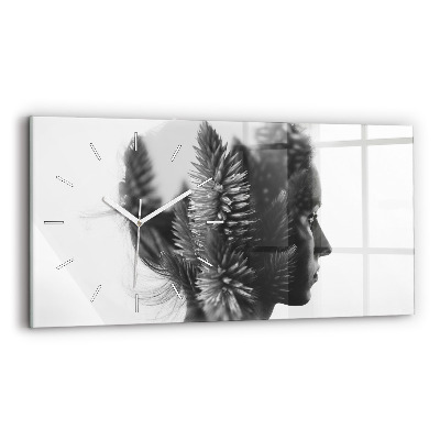 Horizontal wall clock Human Thought Sensitivity