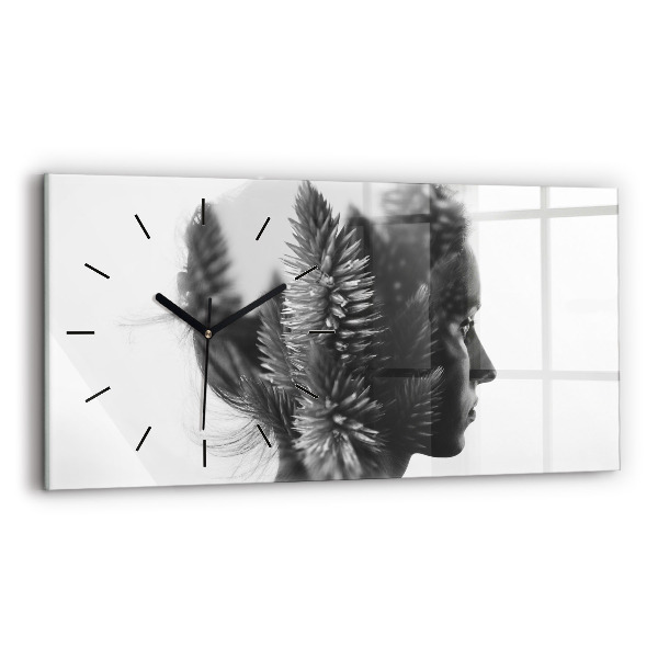 Horizontal wall clock Human Thought Sensitivity