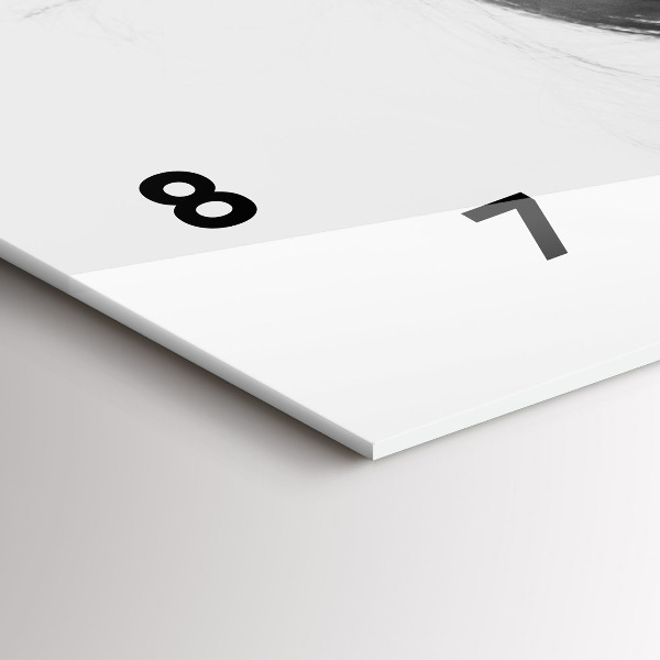 Horizontal wall clock Human Thought Sensitivity