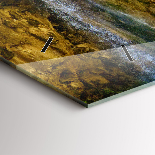 Horizontal wall clock Lagoon Landscape