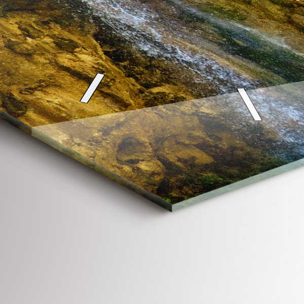 Horizontal wall clock Lagoon Landscape