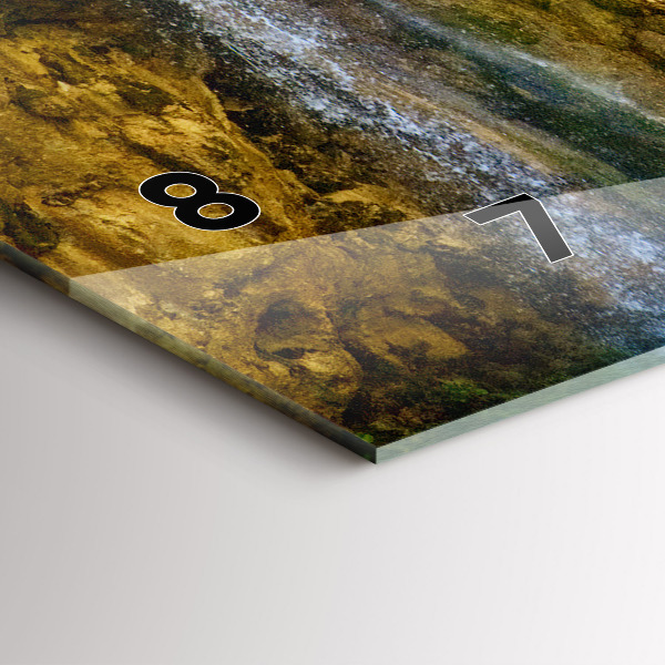 Horizontal wall clock Lagoon Landscape