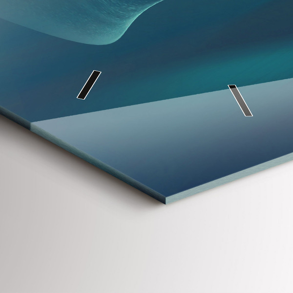 Horizontal wall clock Image of a Flying Eagle