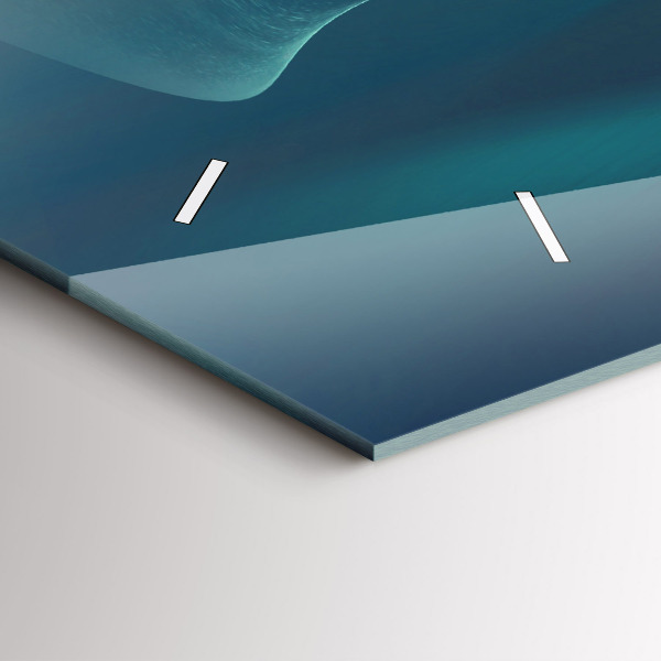 Horizontal wall clock Image of a Flying Eagle