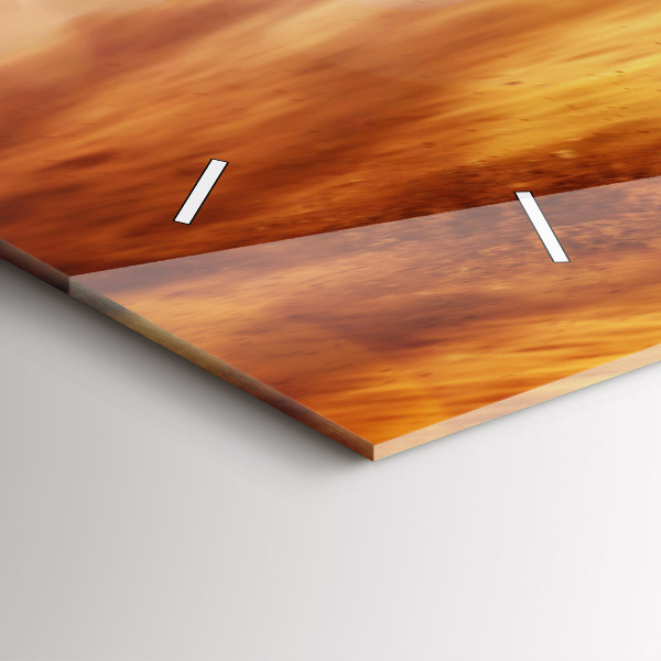 Horizontal wall clock Motocross Enduro