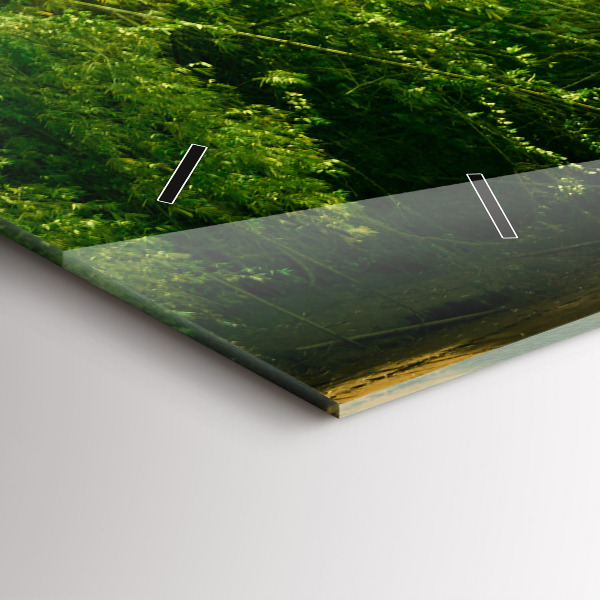 Horizontal wall clock Peaceful nature