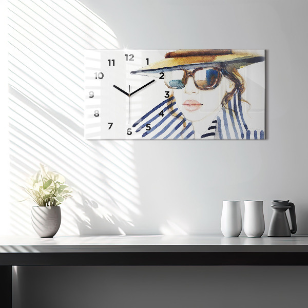 Horizontal wall clock Last Days of Vacation Fashion